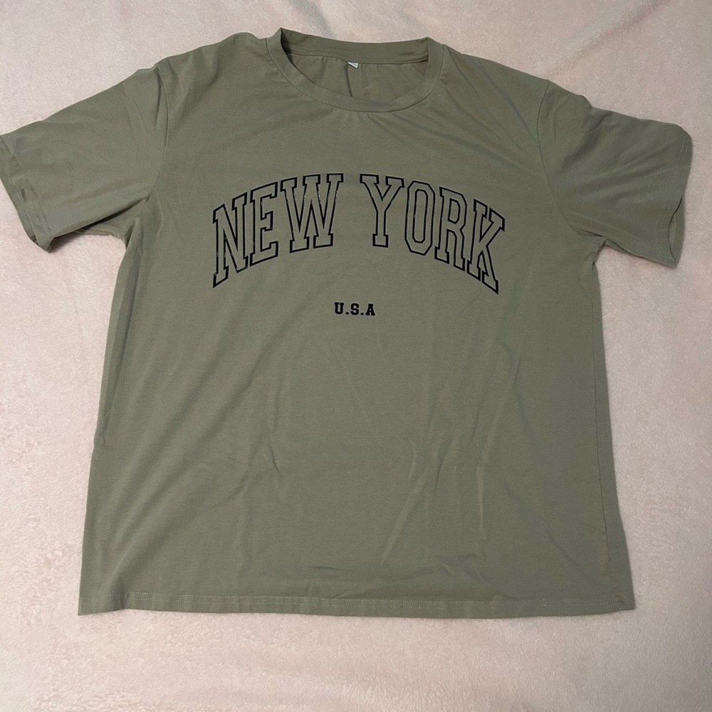 Tan New York Graphic T-Shirt